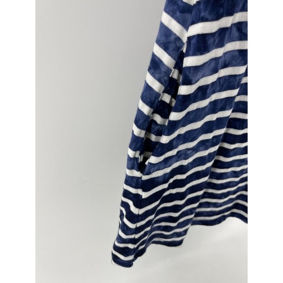 Boat House Beachwear Striped Sleeveless Beach Coverup Shirt Top Pockets Size XS - Picture 6 of 12